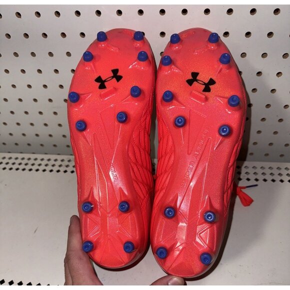 Under Armour Magnetico Pro 3 FG Womens Soccer Cleats Size 11.5 Red Green Blue - Picture 7 of 8